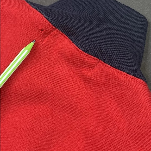 Polo Ralph Lauren Red Fleece Zip Up Jacket - Small - Long Sleeve - Picture 5 of 9